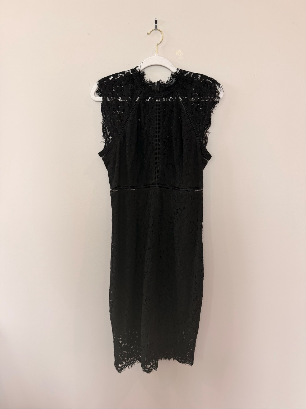 Bardot Black Lace Midi Dress